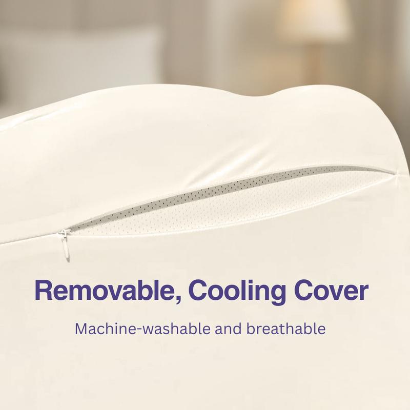 Mellow Sleep | Cloud Pillow + FREE Cooling Pillowcase - Ergonomic Cervical Dual-Height Slow-Rebound Memory Foam with Washable Cover for Side Back & Stomach Sleepers Best Pillow 2025 Awarded