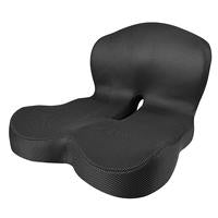 Non-Slip Memory Foam Seat Skin-Friendly Extended Zipper Easy Remove Wash Back Support Cushion Comfy Chair Adjustable Chair Breathable Cloth Leg Pain Mesh