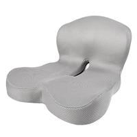 Non-Slip Memory Foam Seat Skin-Friendly Extended Zipper Easy Remove Wash Back Support Cushion Comfy Chair Adjustable Chair Breathable Cloth Leg Pain Mesh