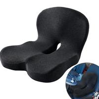 Non-Slip Memory Foam Seat Skin-Friendly Extended Zipper Easy Remove Wash Back Support Cushion Comfy Chair Adjustable Chair Breathable Cloth Leg Pain Mesh