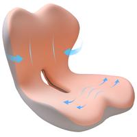 Non-Slip Memory Foam Seat Skin-Friendly Extended Zipper Easy Remove Wash Back Support Cushion Comfy Chair Adjustable Chair Breathable Cloth Leg Pain Mesh