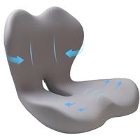 Non-Slip Memory Foam Seat Skin-Friendly Extended Zipper Easy Remove Wash Back Support Cushion Comfy Chair Adjustable Chair Breathable Cloth Leg Pain Mesh