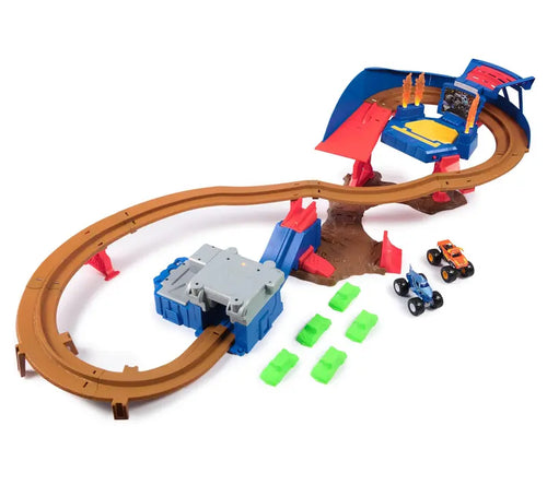 Monster Jam Trucks Racing Playset