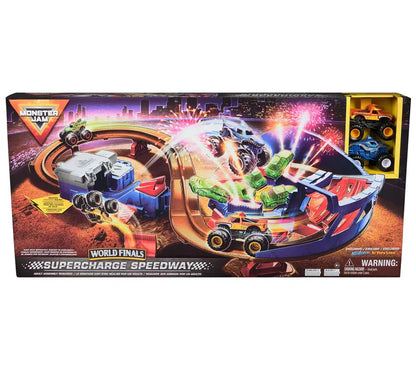 Monster Jam Trucks Racing Playset