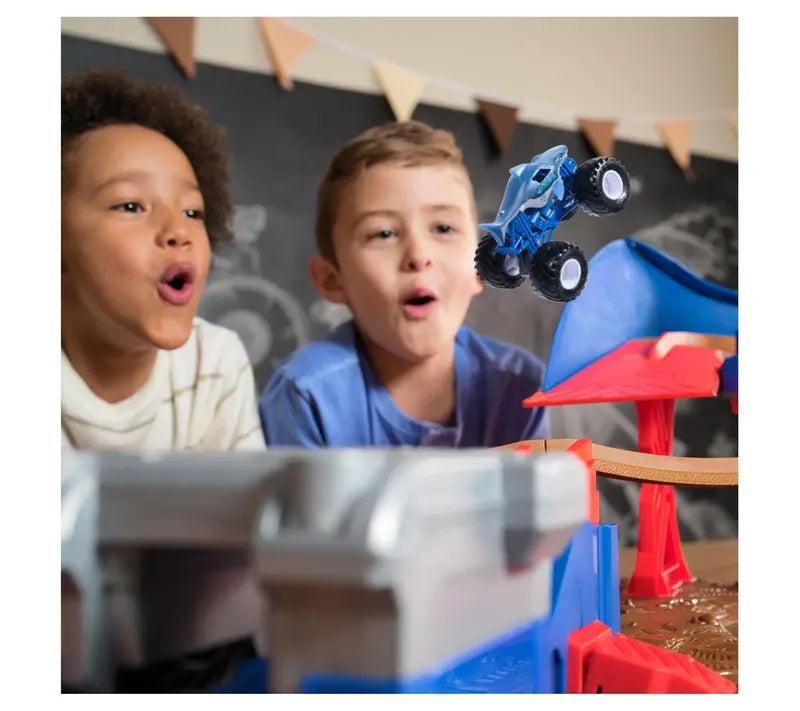 Monster Jam Trucks Racing Playset