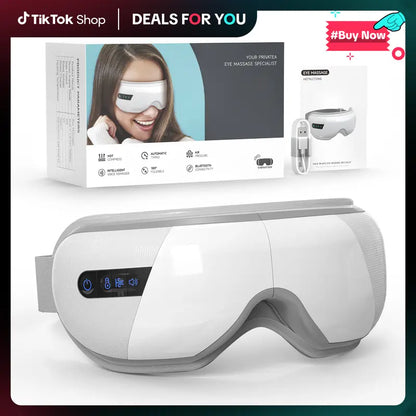 Heated Eye Mask Massager for Relaxation & Sleep& Music