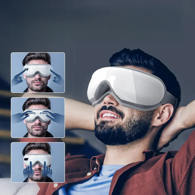 Heated Eye Mask Massager for Relaxation & Sleep& Music