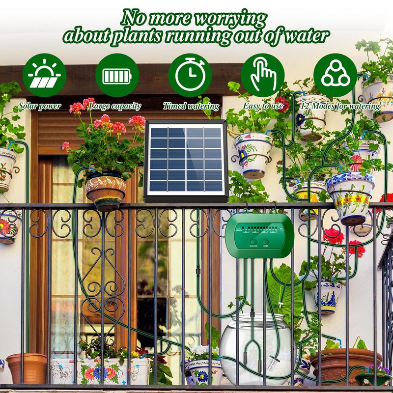AnseTo Solar Automatic Watering System for Garden