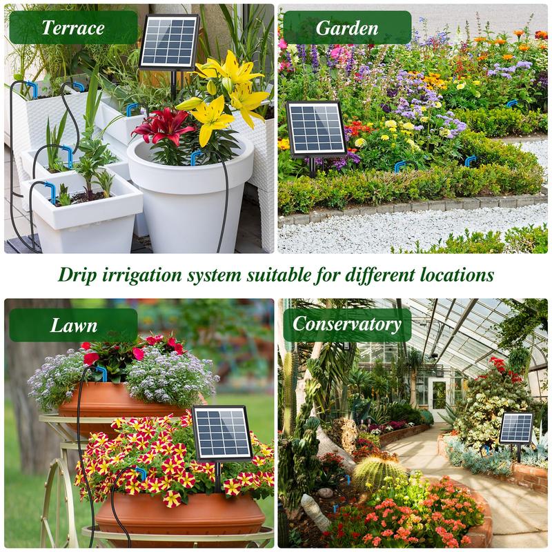 AnseTo Solar Automatic Watering System for Garden