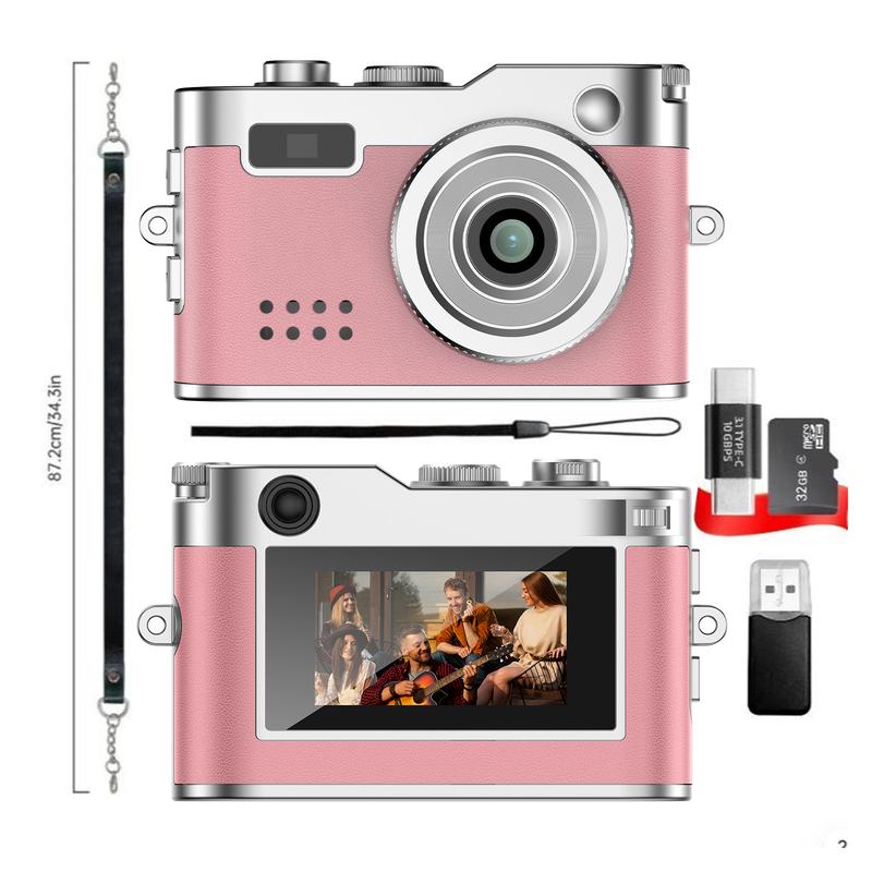 HOTU Mini Leather Keychain Digital Camera 1080P