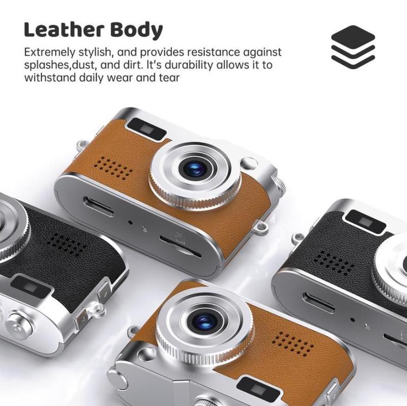HOTU Mini Leather Keychain Digital Camera 1080P