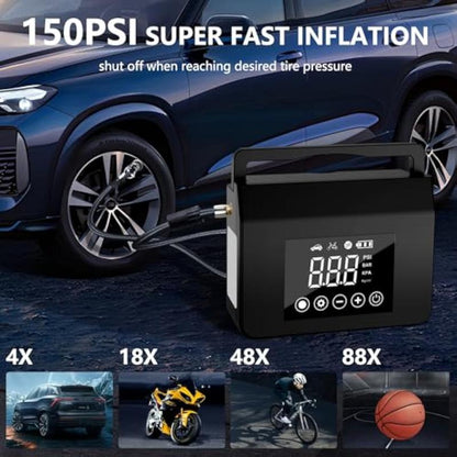 Hieha 4000A Portable Car Jump Starter with Air Compressor