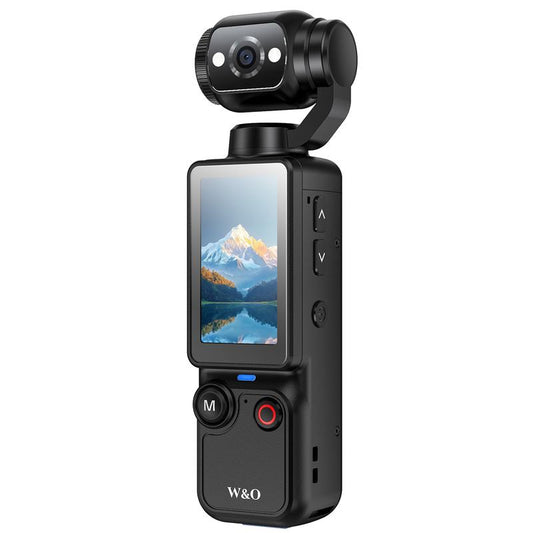 W&O Portable 2.5K Vlogging Camera with Rotating Lens