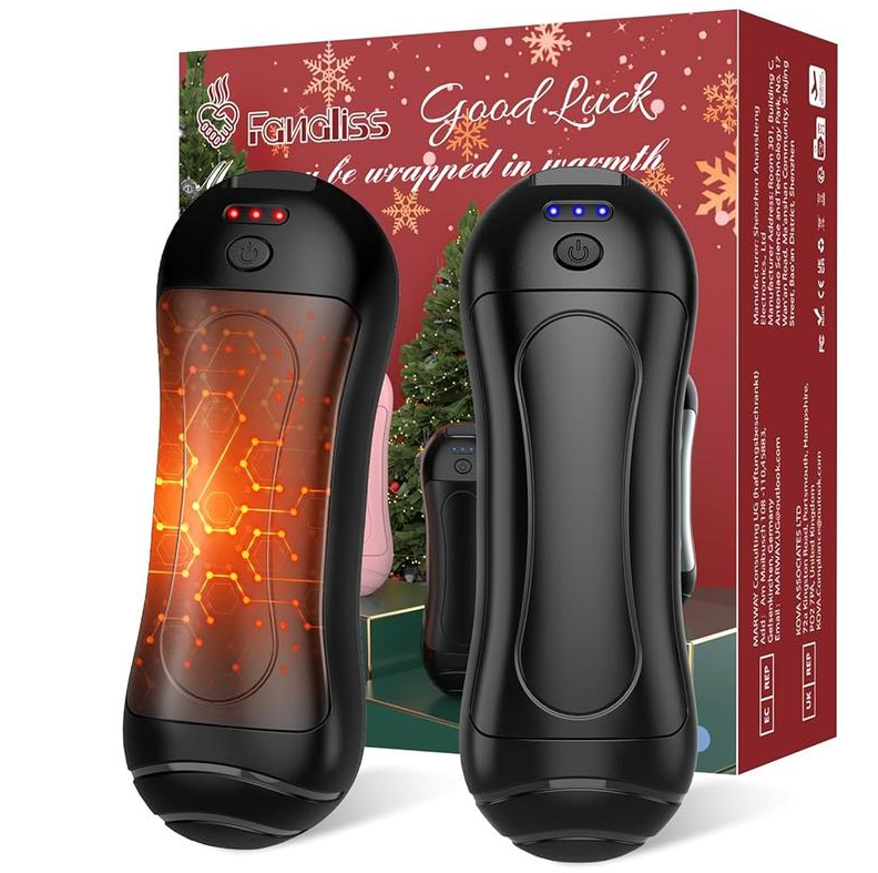 FANDLISS Rechargeable Hand Warmers 6000mAh – 2 Pack