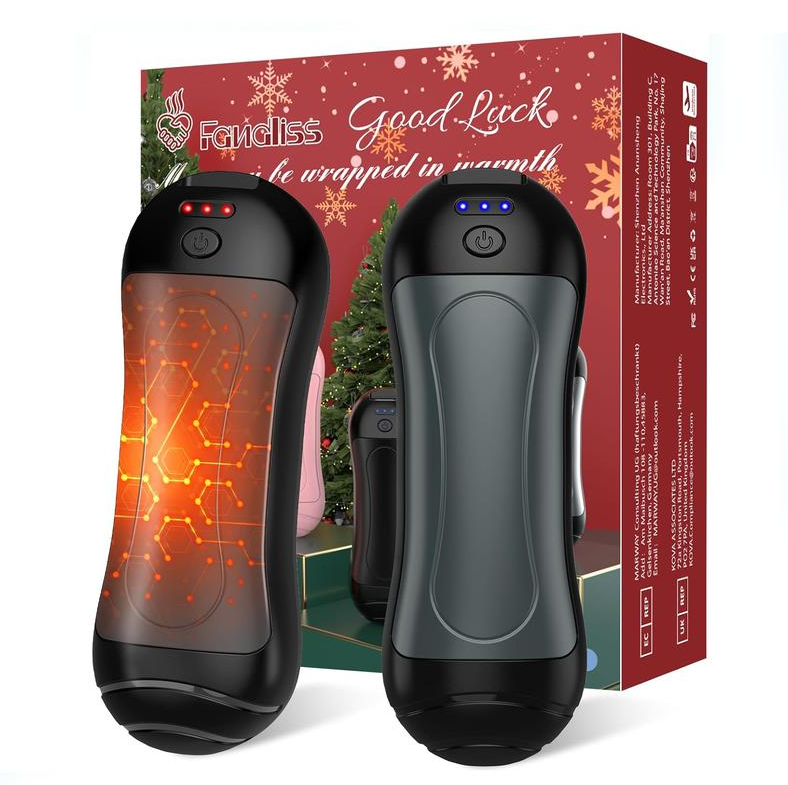 FANDLISS Rechargeable Hand Warmers 6000mAh – 2 Pack