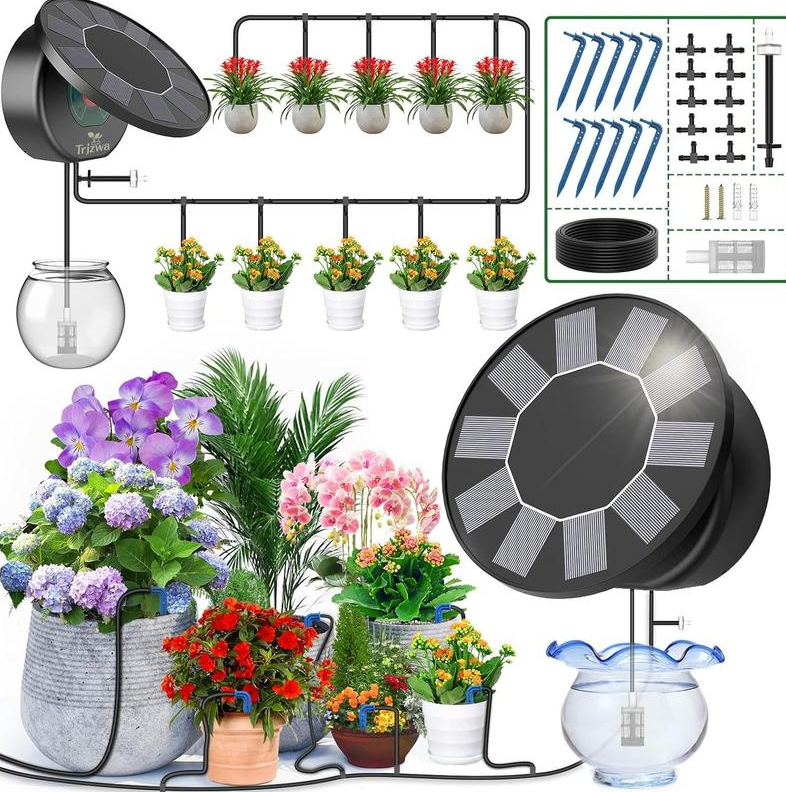 AnseTo Solar Automatic Watering System for Garden